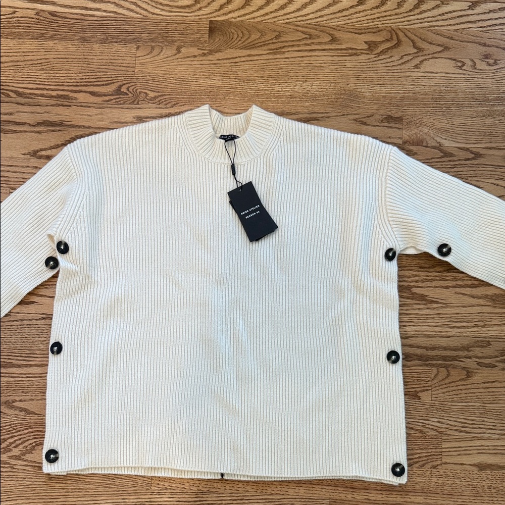 Reiss Eloise Button Sweater NWT